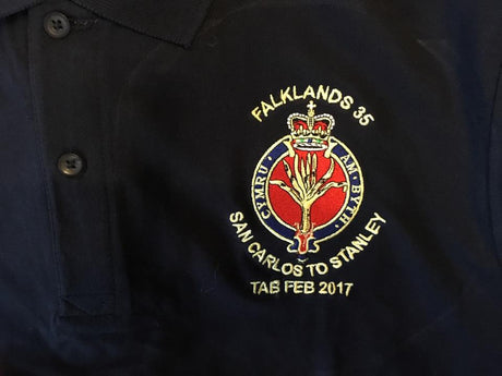 Welsh Guards Veterans 35 Year Anniversary Tab across Falklands