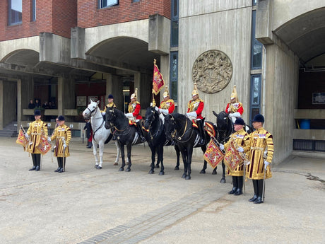 The King presents a new Standard and Colour to the Army