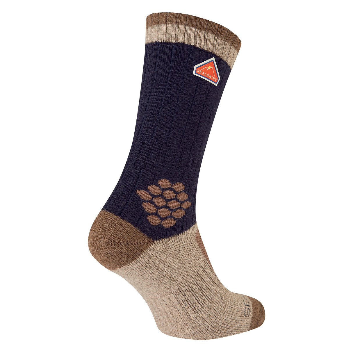 Sealskinz Recycled Wool Mid Colour Block Hiking Socks for Men and Women