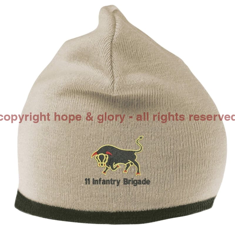 Beanie Hat - 11th Infantry Brigade Embroidered Beanie Hat