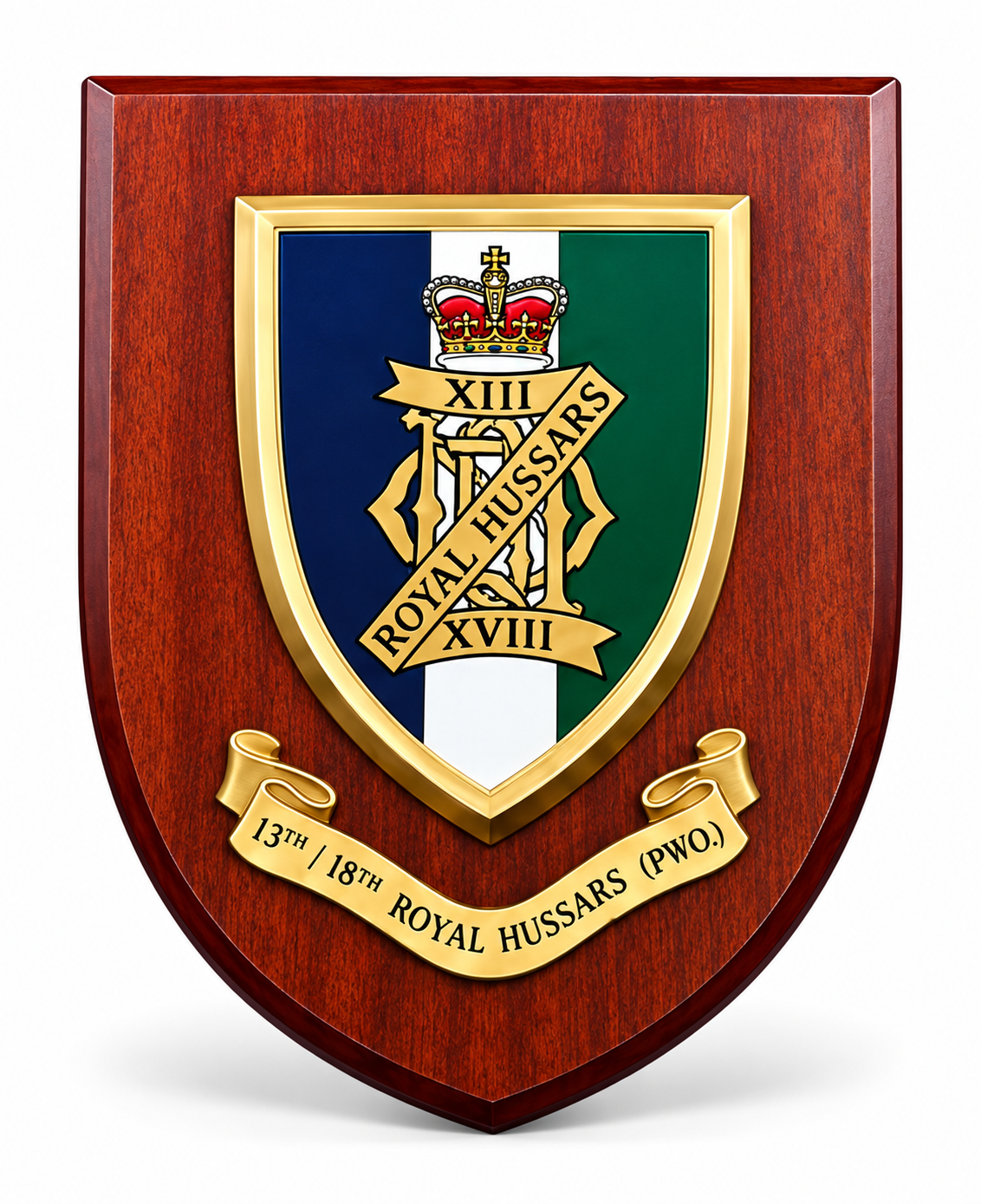 13th/18th Royal Hussars - Wall Shield Plaque | MOD Licensed Seller