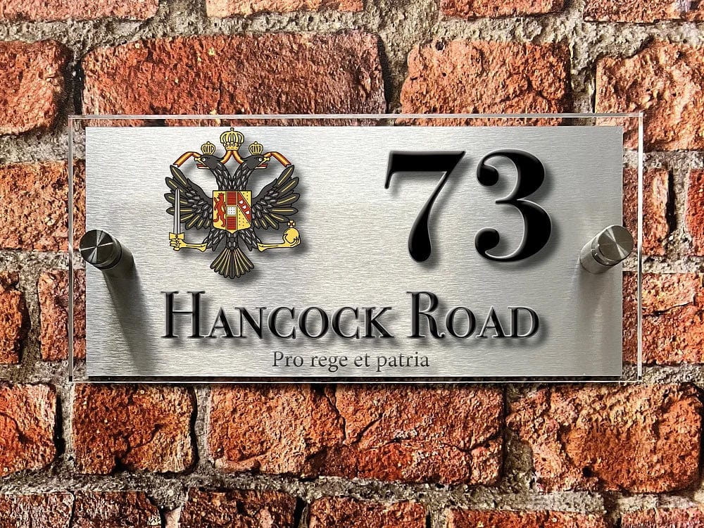 British Armed Forces Units House Sign - Choose Unit Logo