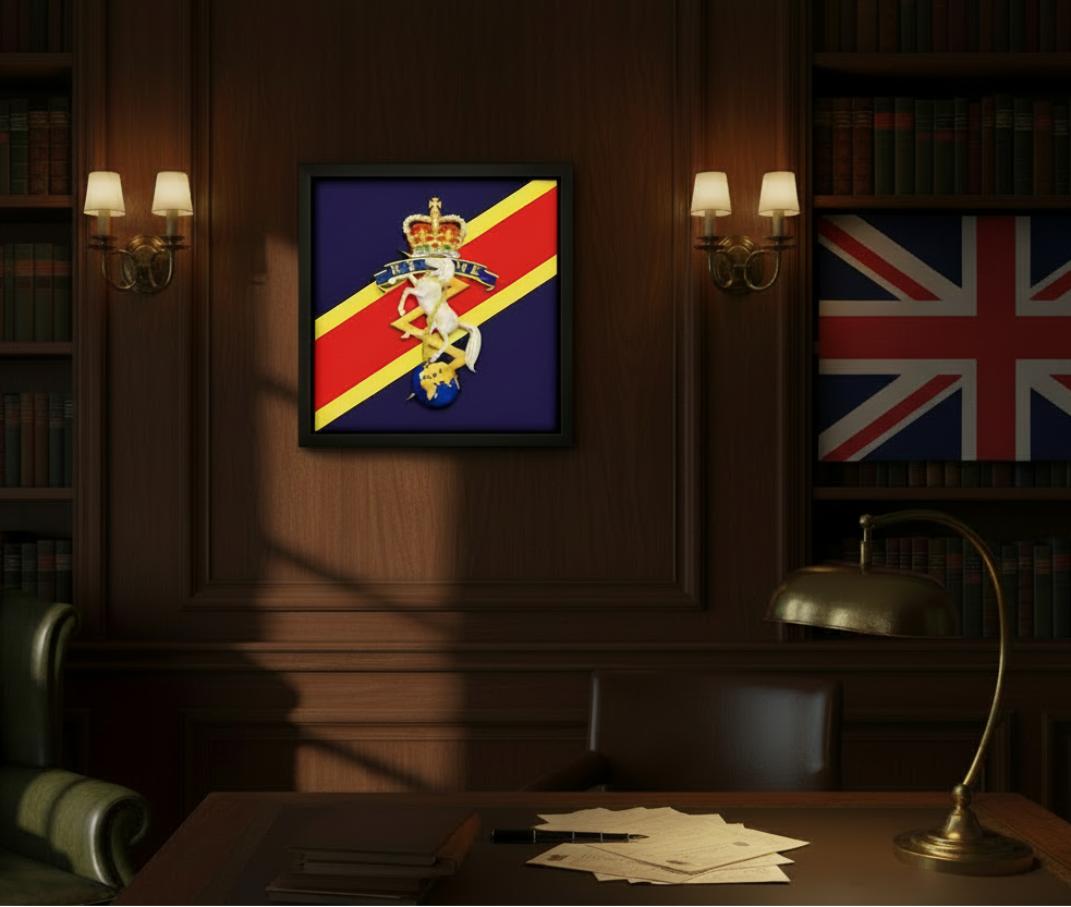 REME Queen's 3D Cap Badge Display Frame