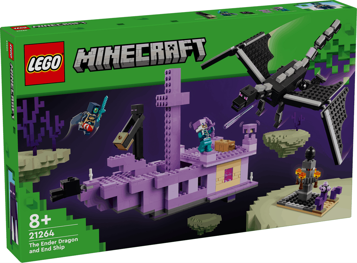 Lego Minecraft 21264 The Ender Dragon and End Ship for Ages 8 and Up