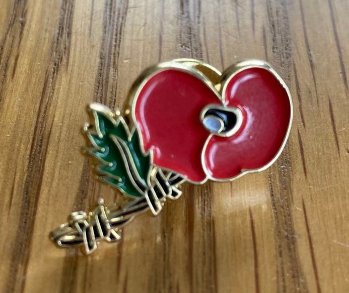 Poppy Pin Badge Remembrance