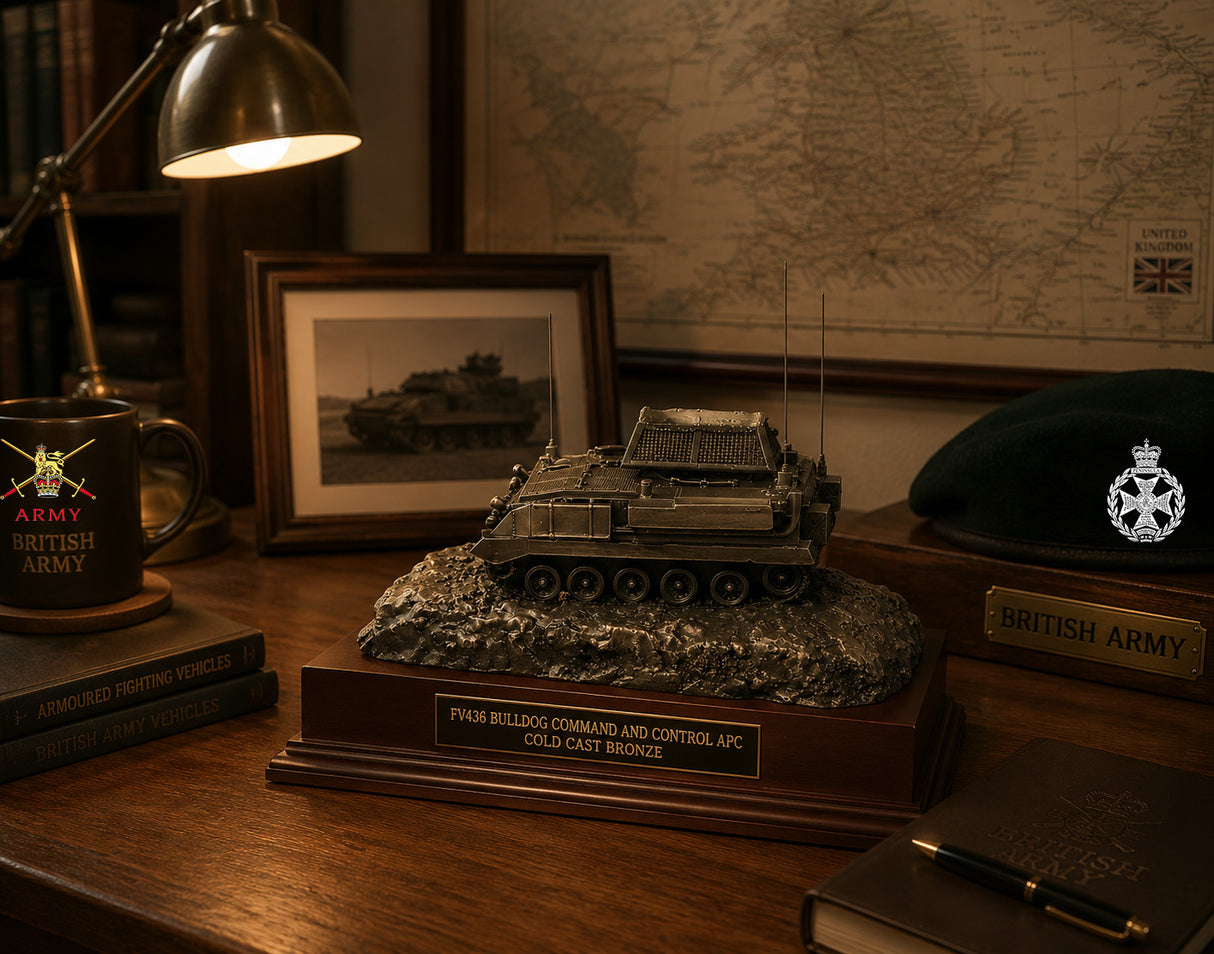 436 Bulldog Command and Control APC in Cold Cast Bronze