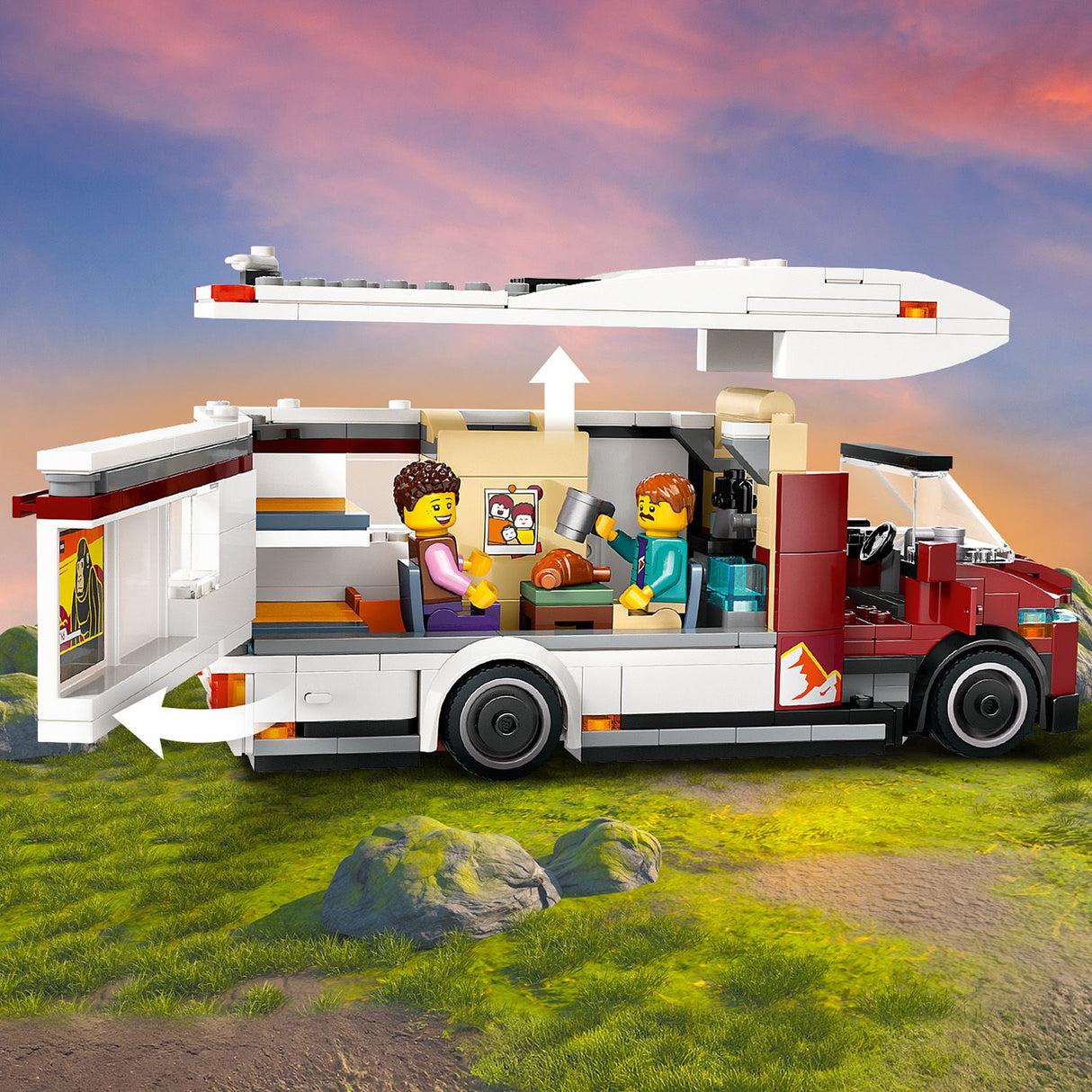 Lego City 60454 Holiday Adventure Camper Van Playset for Ages 6 and Up