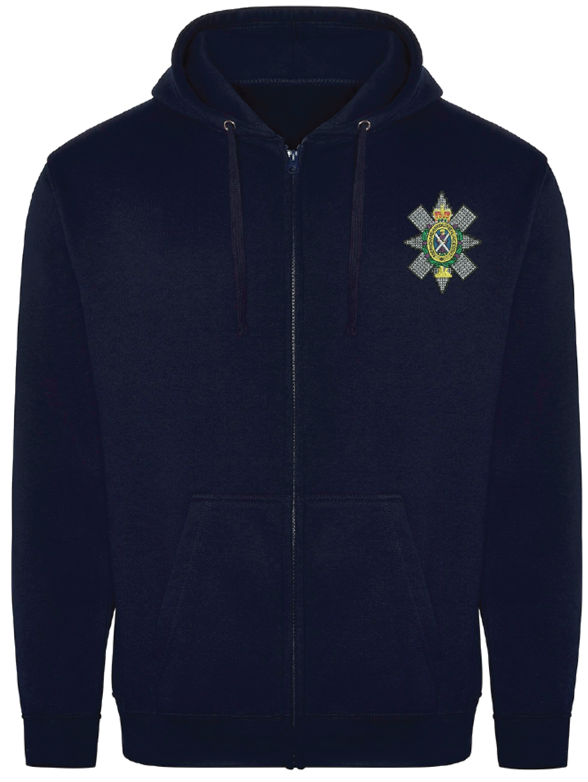 Black Watch Zipped Hoodie