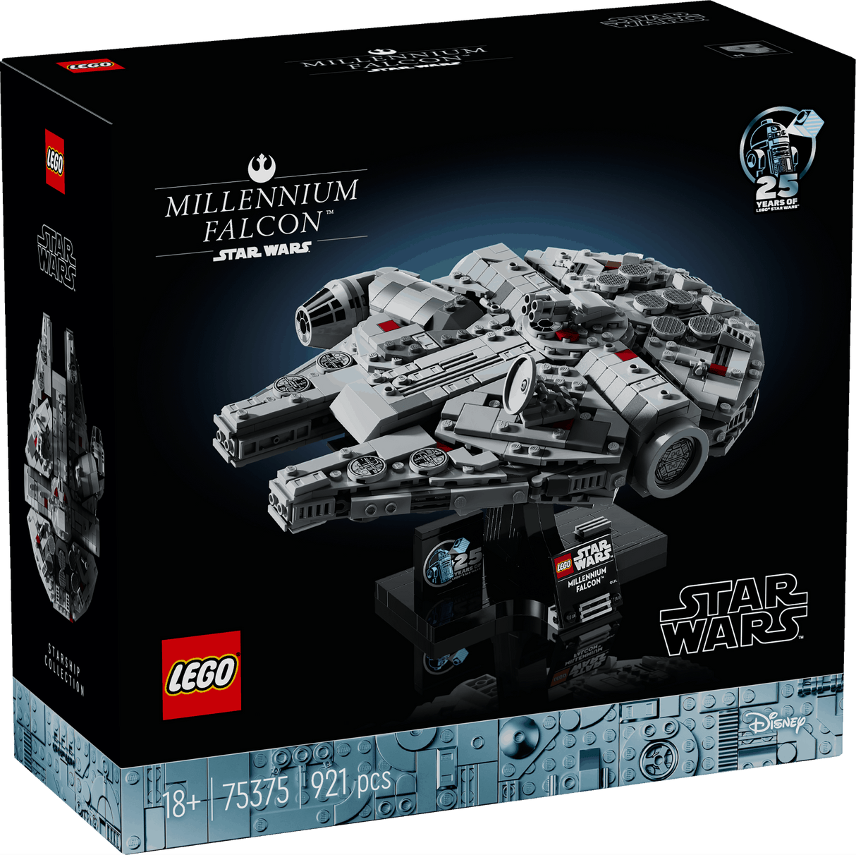 Lego Star Wars 75375 Millennium Falcon 25th Anniversary Set Ages 18+