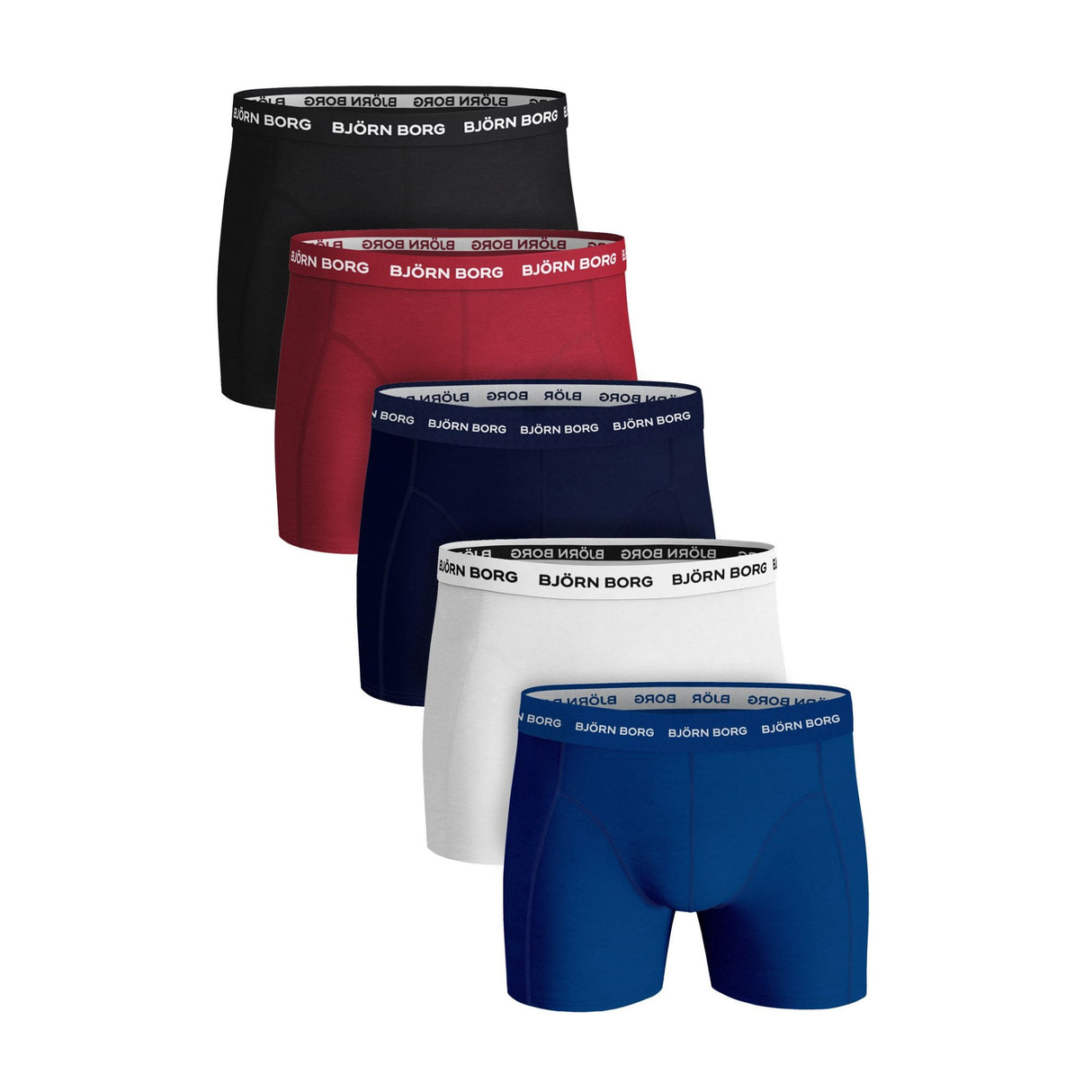 Björn Borg 5 Pack Mens Breathable Cotton Boxer Shorts (Designer)