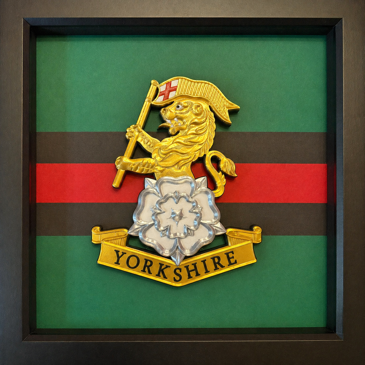 Yorkshire Regiment 3D Cap Badge Display Frame
