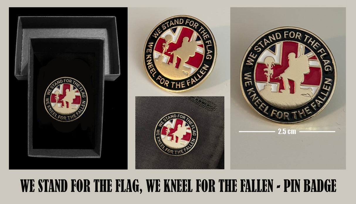 Stand For The Flag Pin Badge
