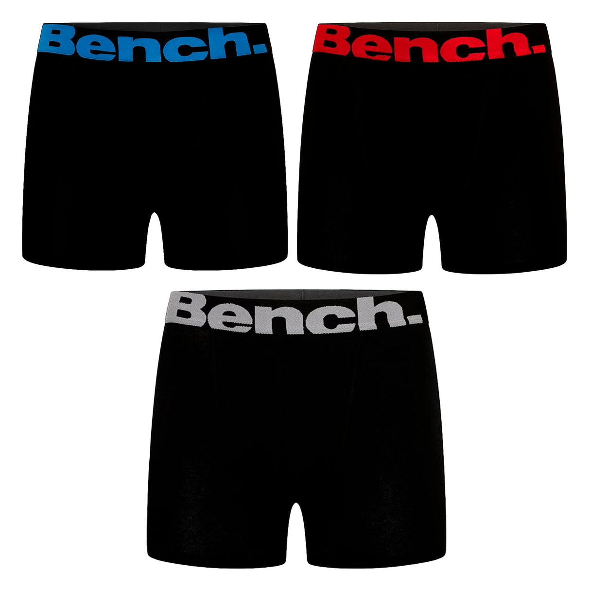 Bench 3 Pack Mens Cotton Boxers Underwear - Macron Collection