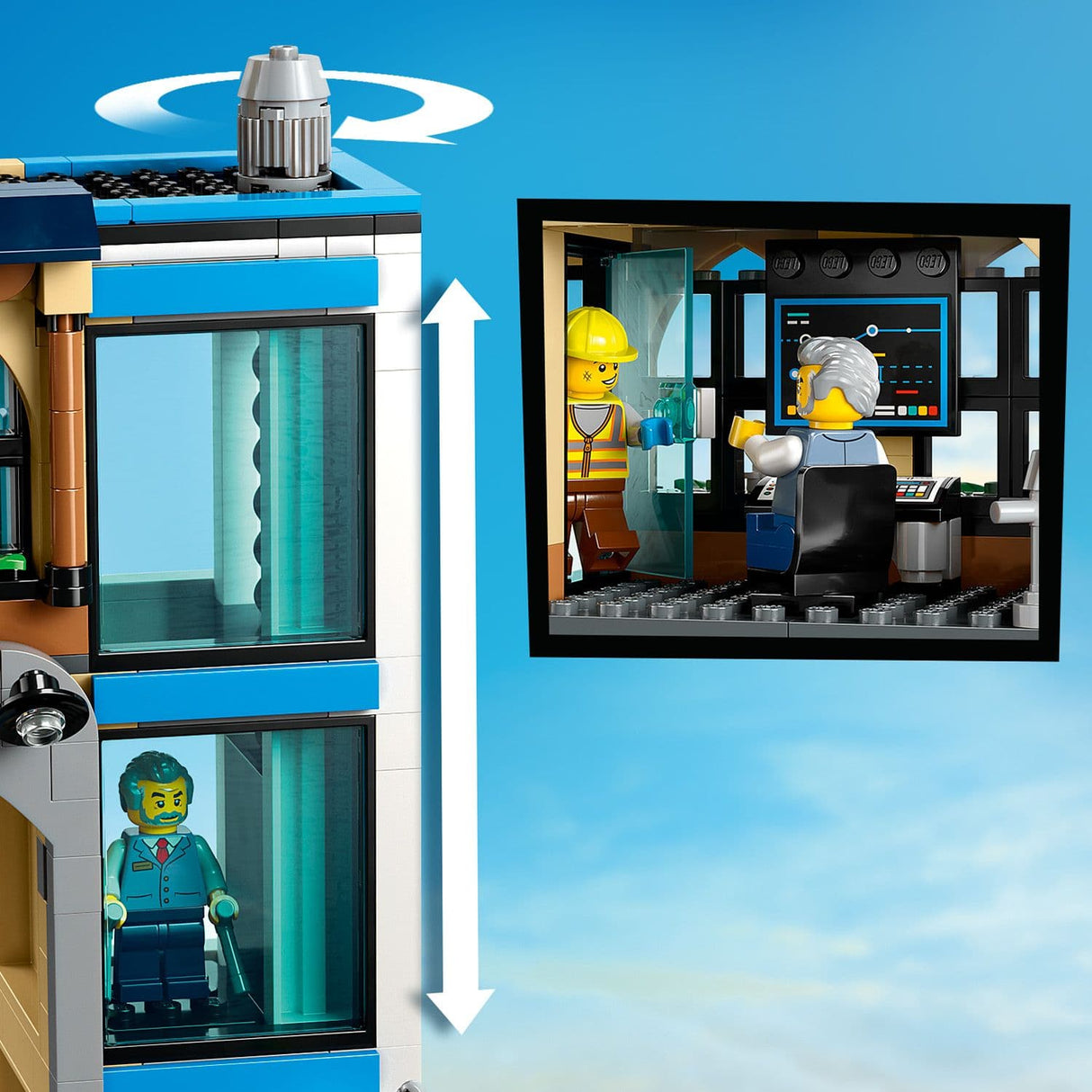 Lego City Trains 60469 Central Train Station Playset for Ages 7 and Up