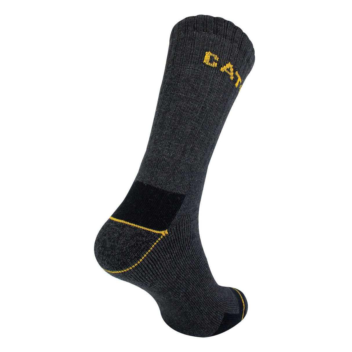 CAT Mens 3 Pack Real Work Socks with Cushioned Heel & Toe
