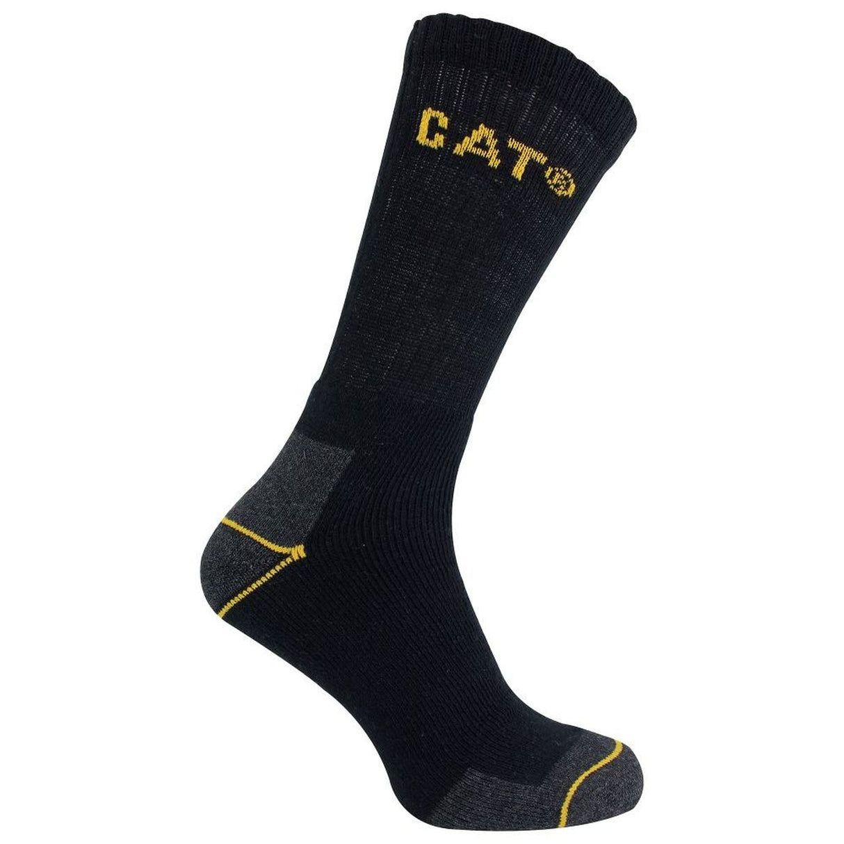 CAT 6 Pack Unisex Heavy Duty Work Socks for Steel Toe Boots