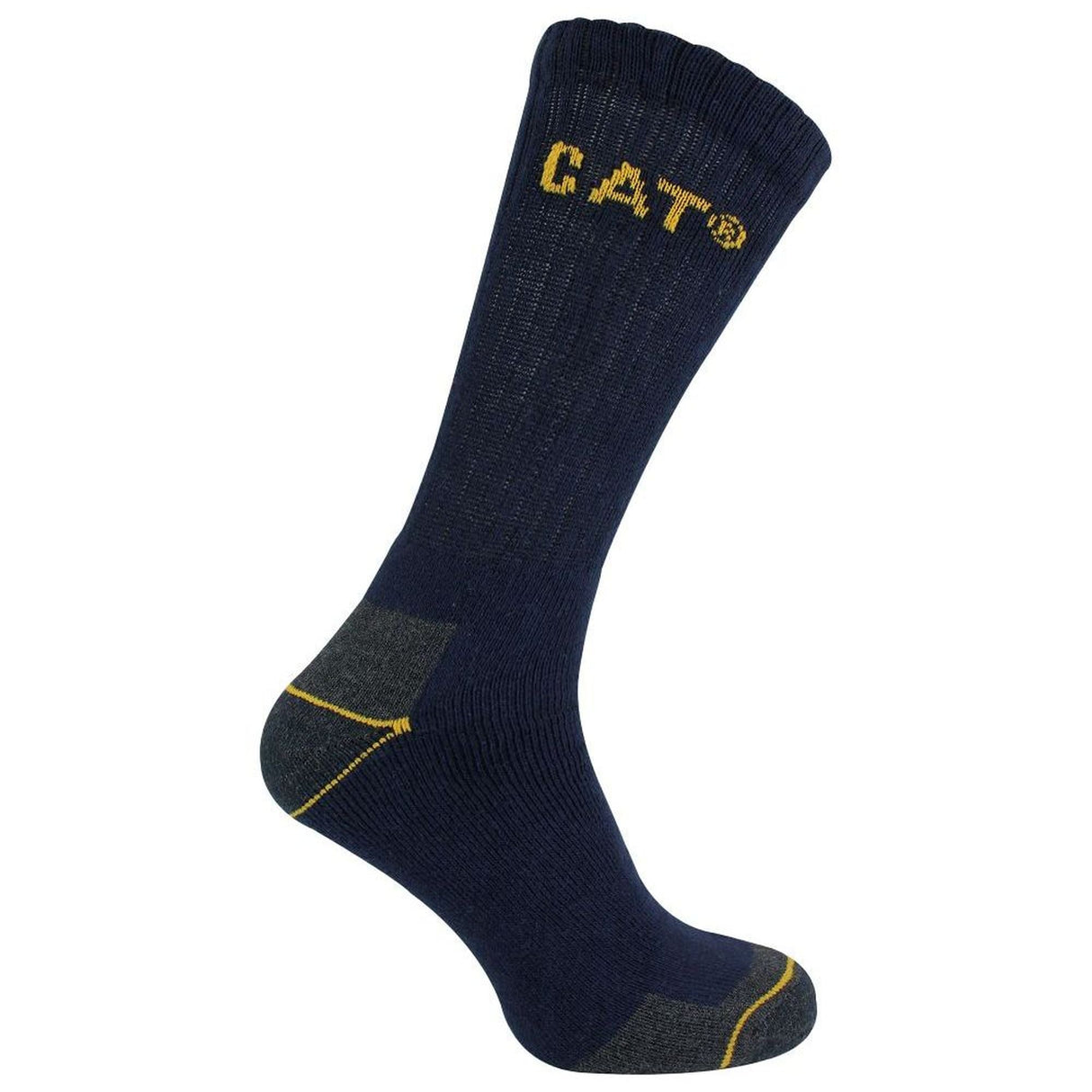 CAT 6 Pack Unisex Heavy Duty Work Socks for Steel Toe Boots