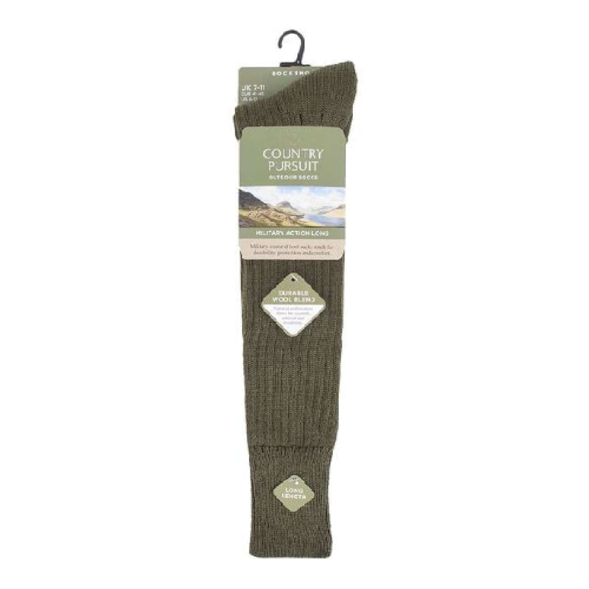 Mens Country Pursuit Extra Long Military Action Boot Socks