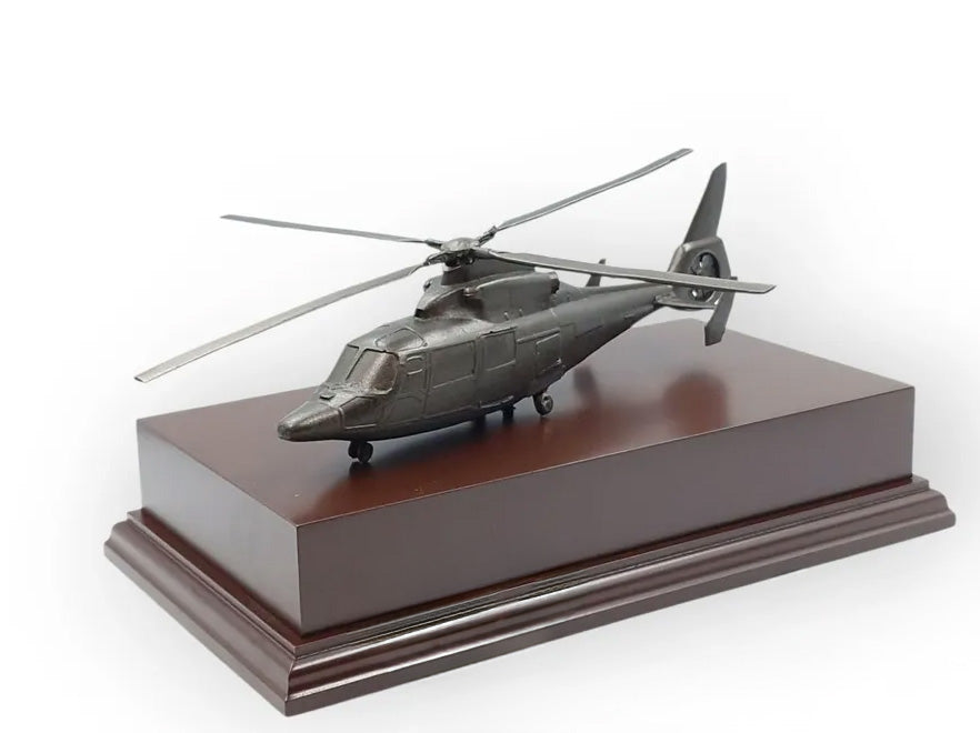 Dauphin Helicopter Cold Cast Bronze Presentation