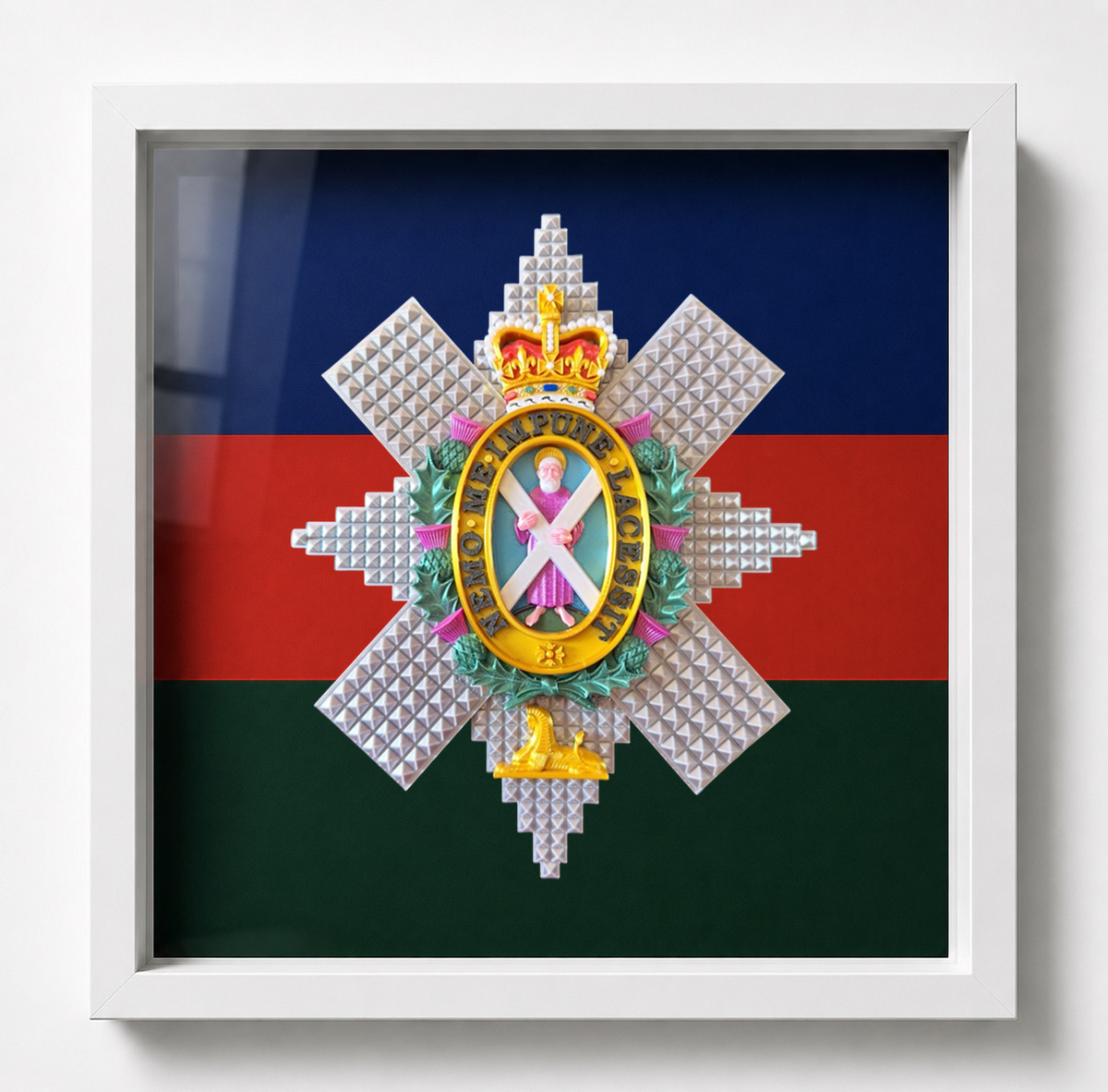 Black Watch Cap Badge Display Frame