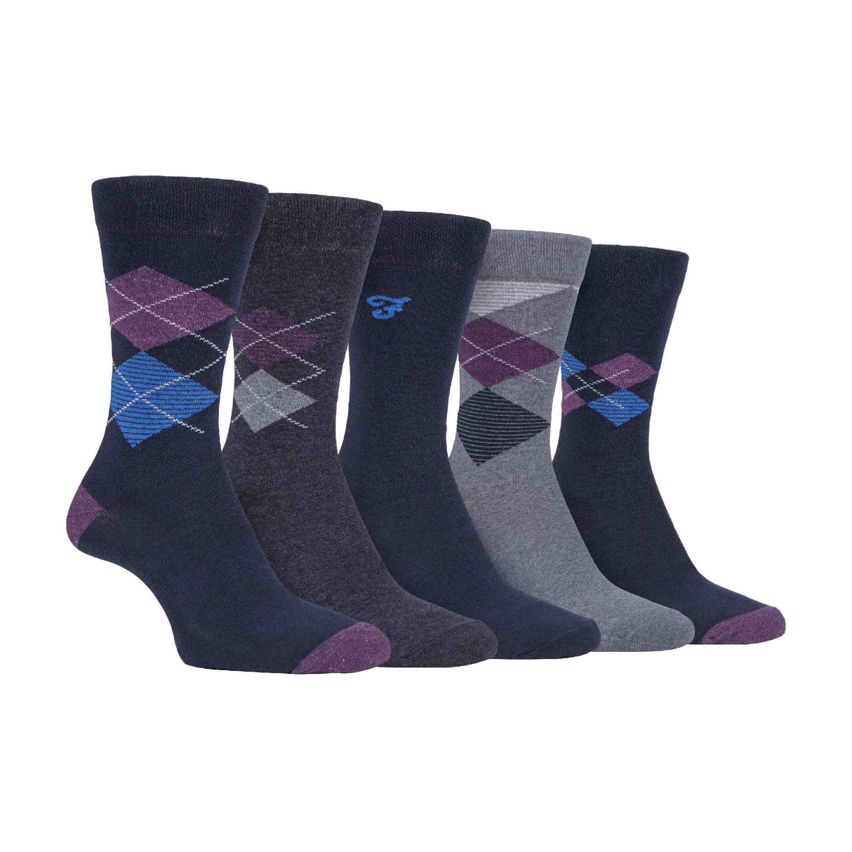 5 Pack Farah Classic Patterned Socks