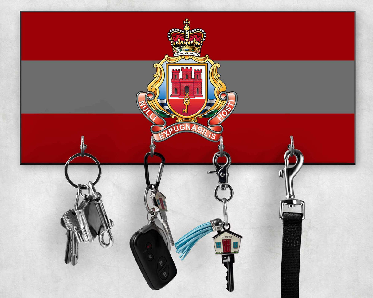 Royal Gibraltar Regiment - Wooden Key/Beret Hook