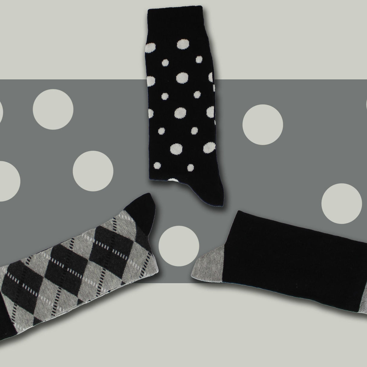 Pack of 3 Classic Argyle Patterned Mens Dress Socks Colorful Argyle Socks