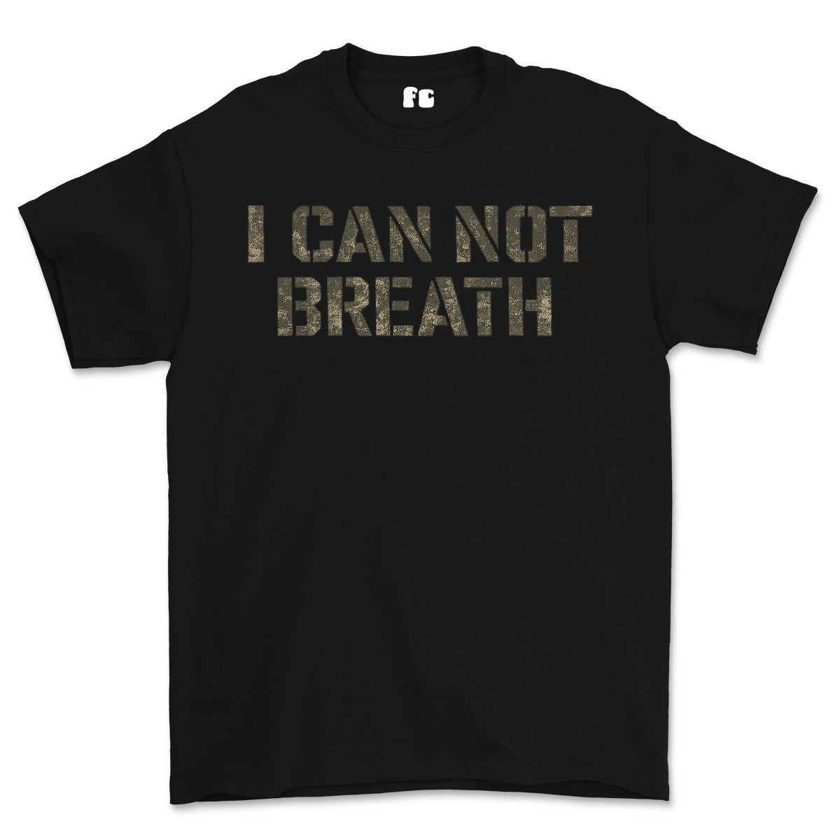 I Can Not Breath Printed T-Shirt