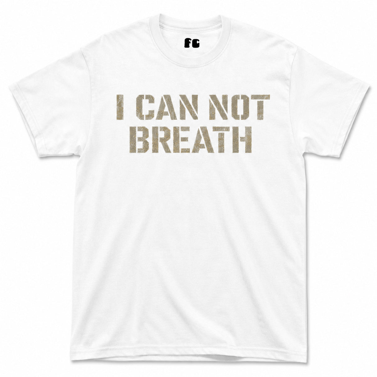 I Can Not Breath Printed T-Shirt