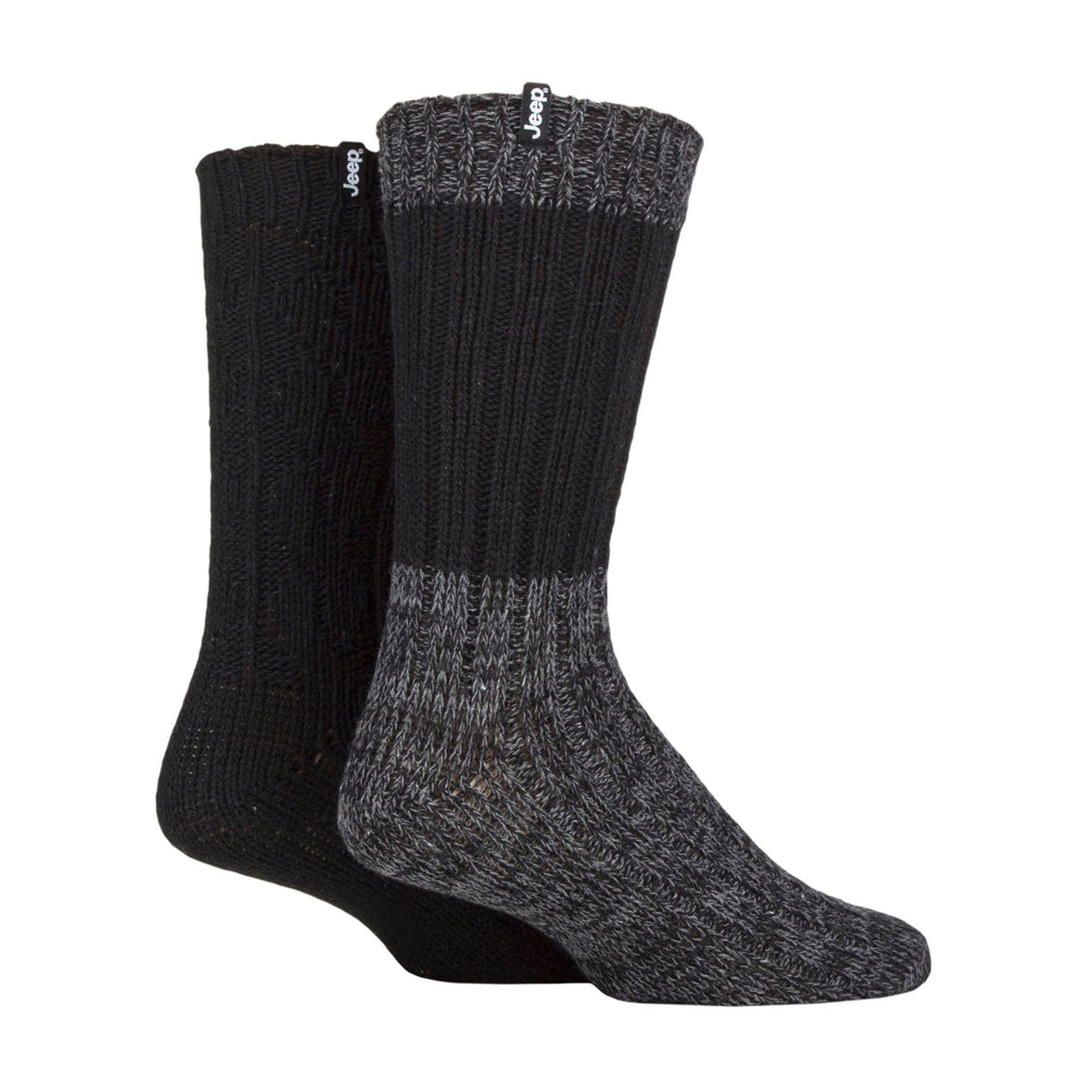 Jeep Mens Cable Knit Boots Socks