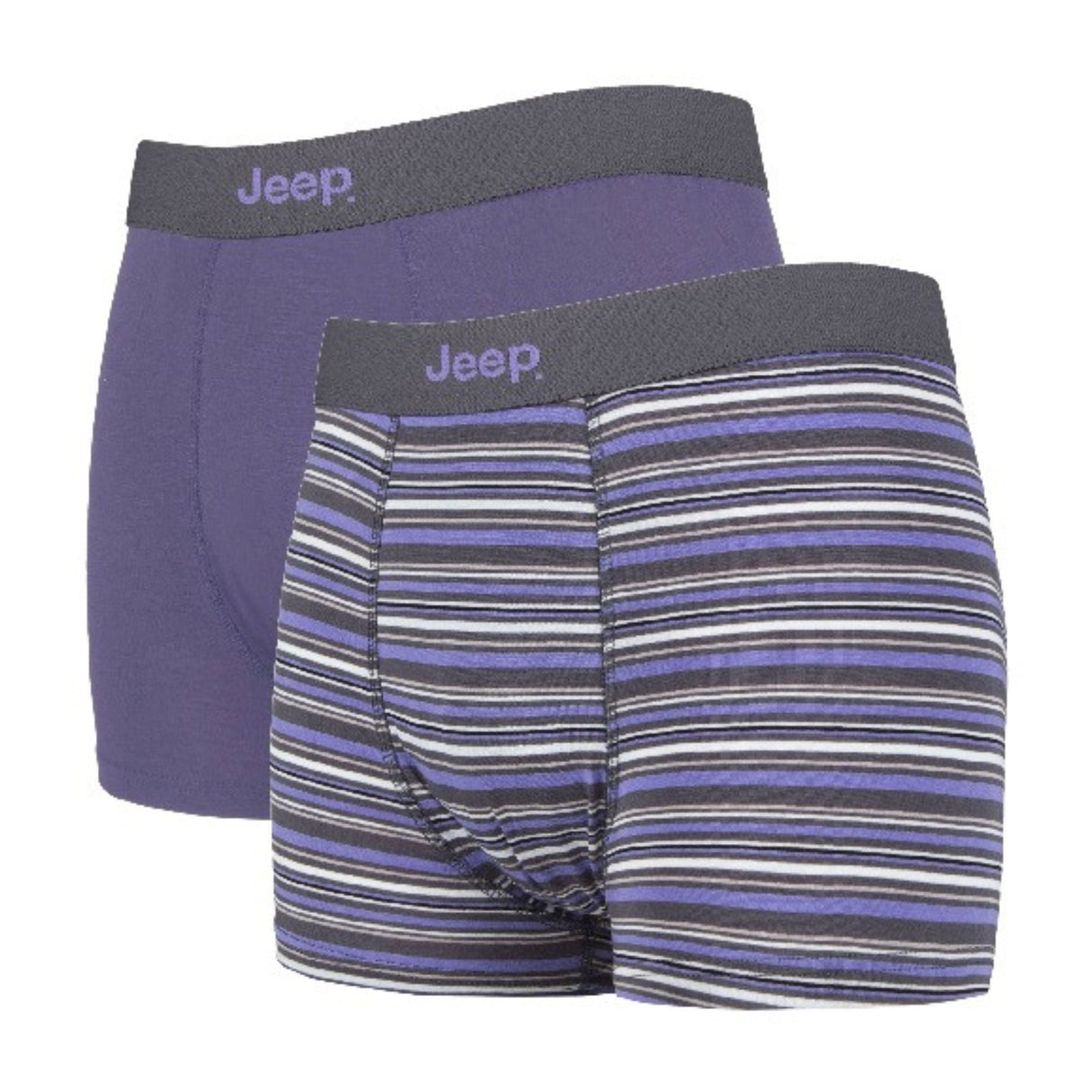 Jeep 2 Pack Mens Soft Natural Bamboo Fibres Comfortable Fitted Boxer Shorts