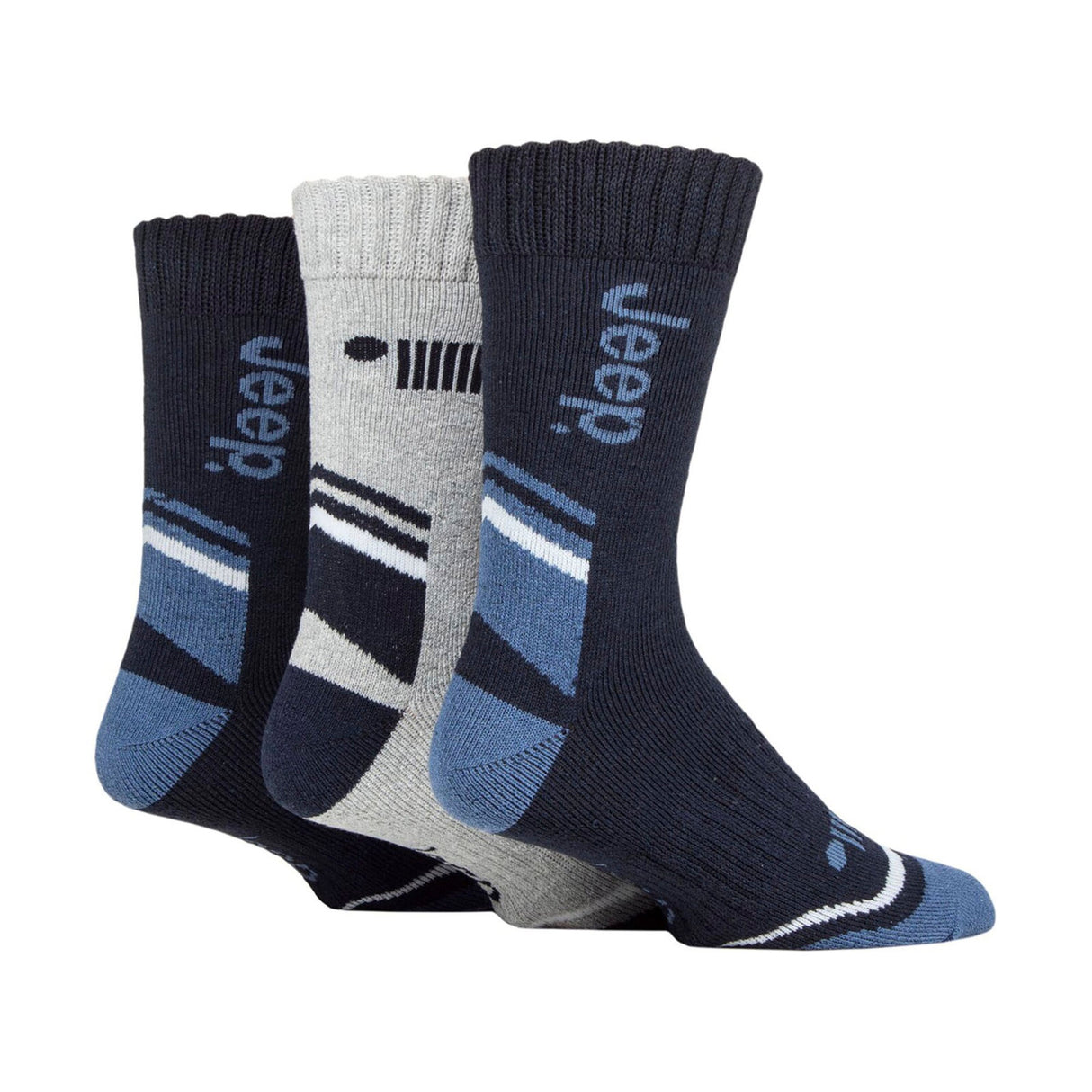 Jeep 3 Pack Mens Walking Boot Socks Performance Outdoor Socks for Hiking