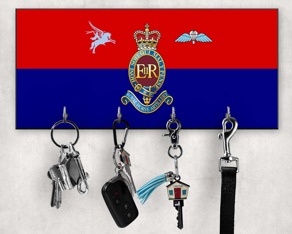 7 Para Royal Horse Artillery - Wooden Key/Beret Hook