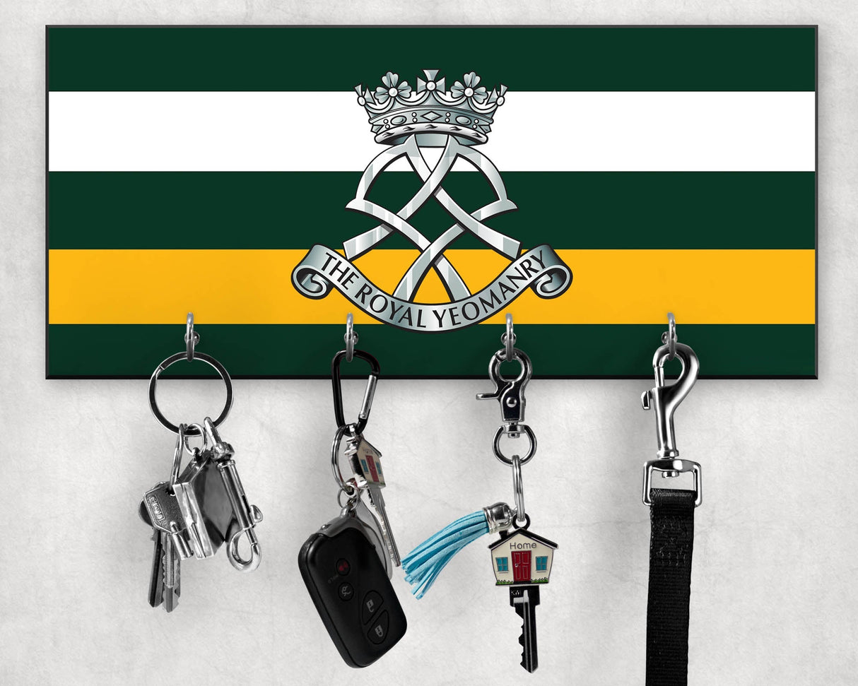 The Royal Yeomanry - Wooden Key/Beret Hook