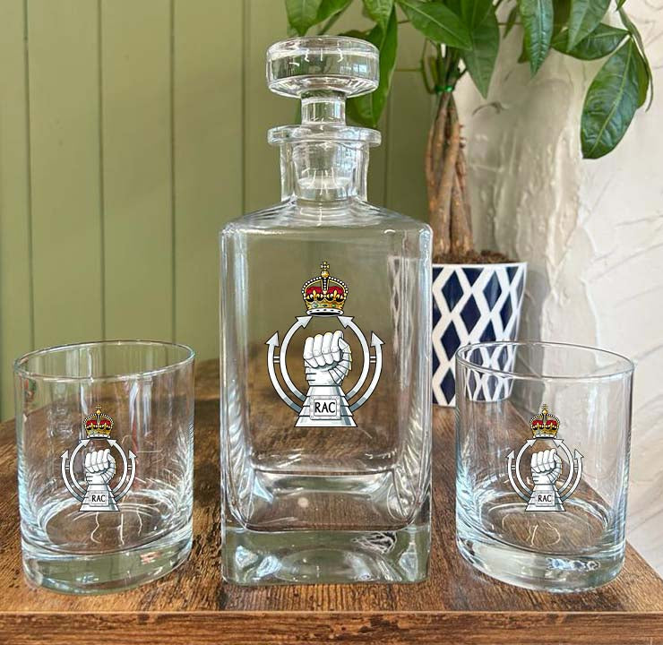 Royal Armoured Corps - Decanter (New King's Crown)