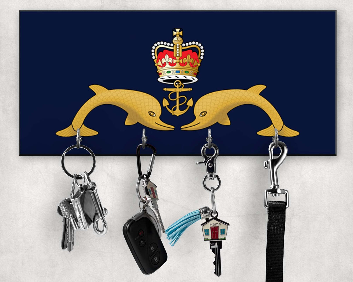 Submariner Dolphins - Wooden Key/Beret Hook