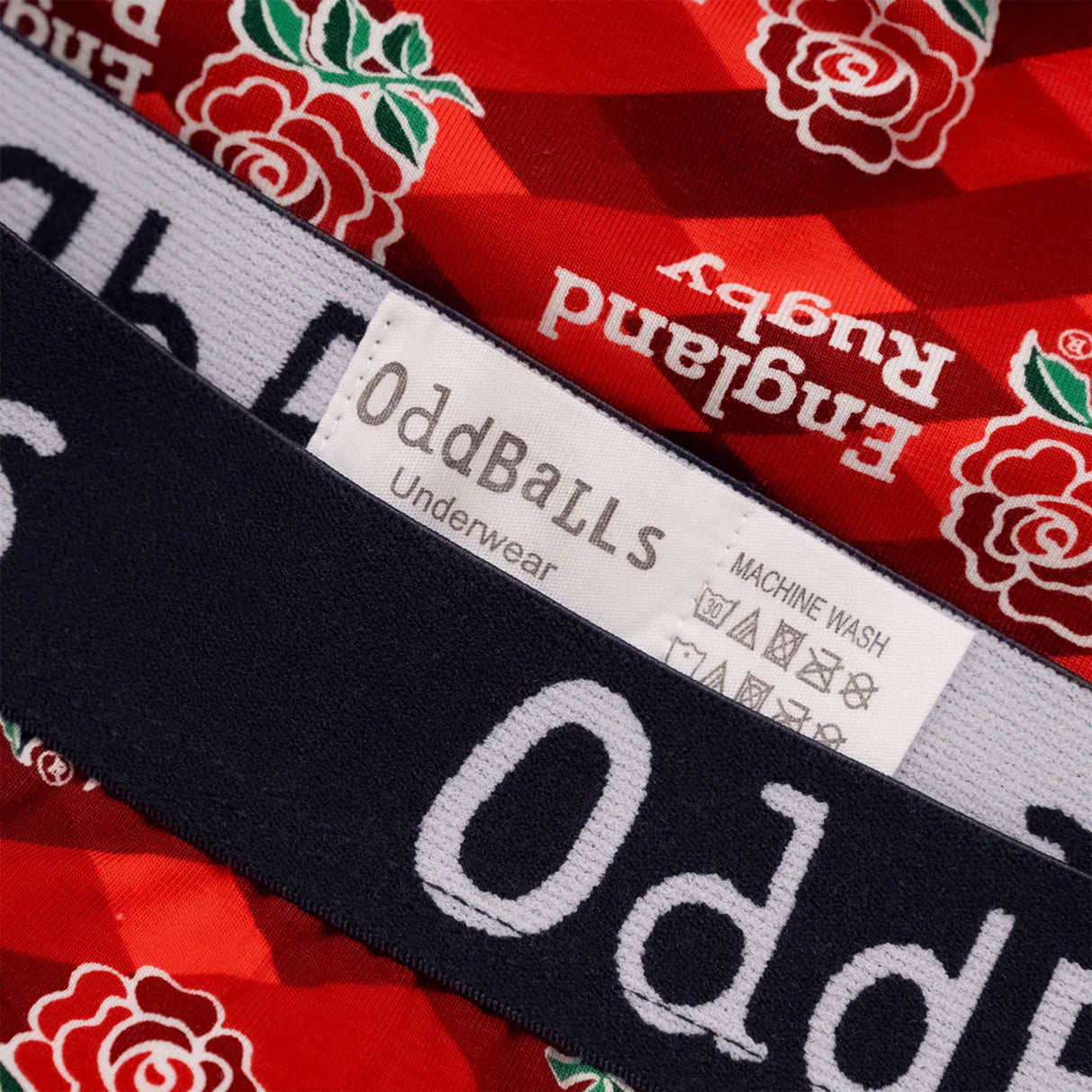 OddBalls Mens England Rugby Boxer Shorts