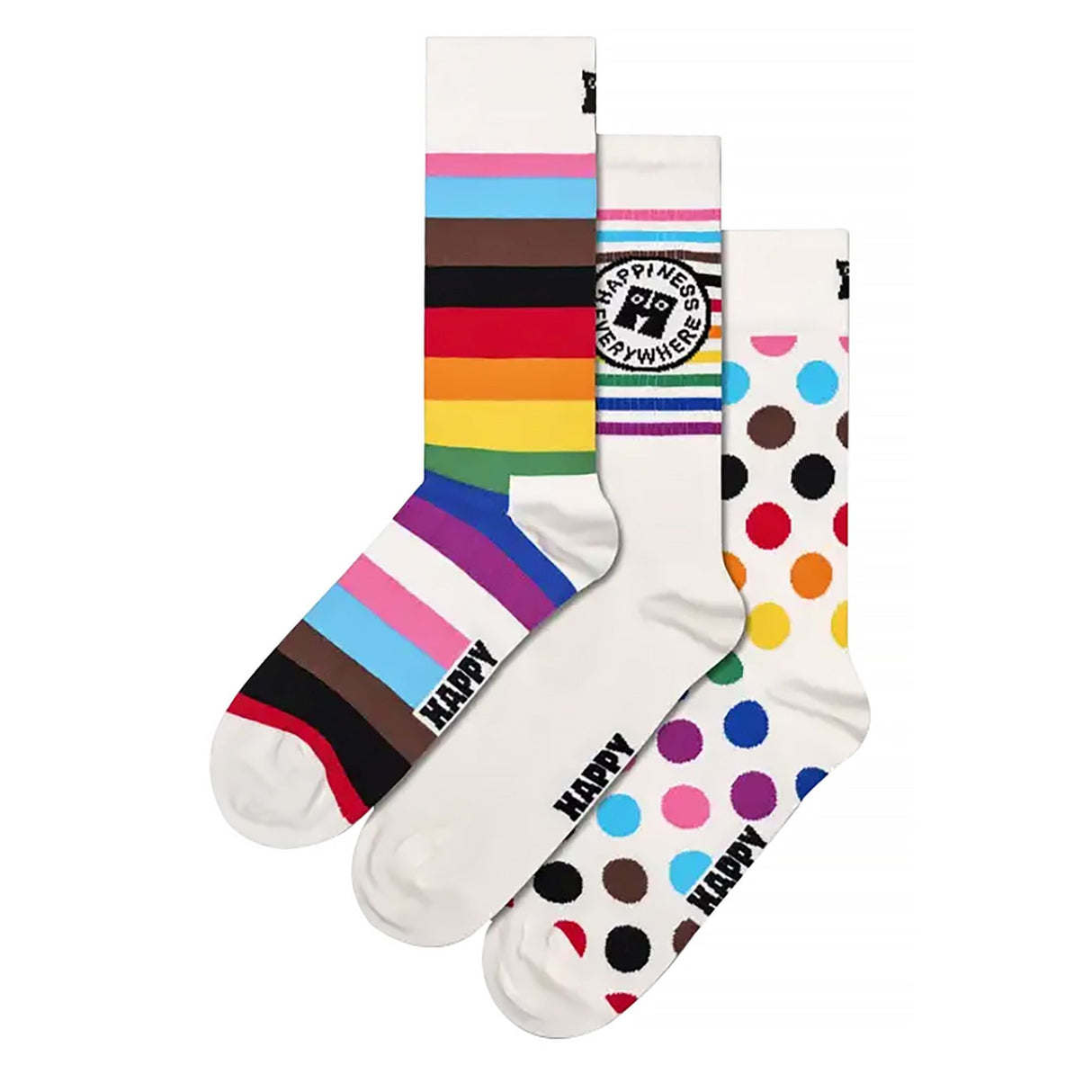 3 Pack Pride Coloured Gift Set Socks