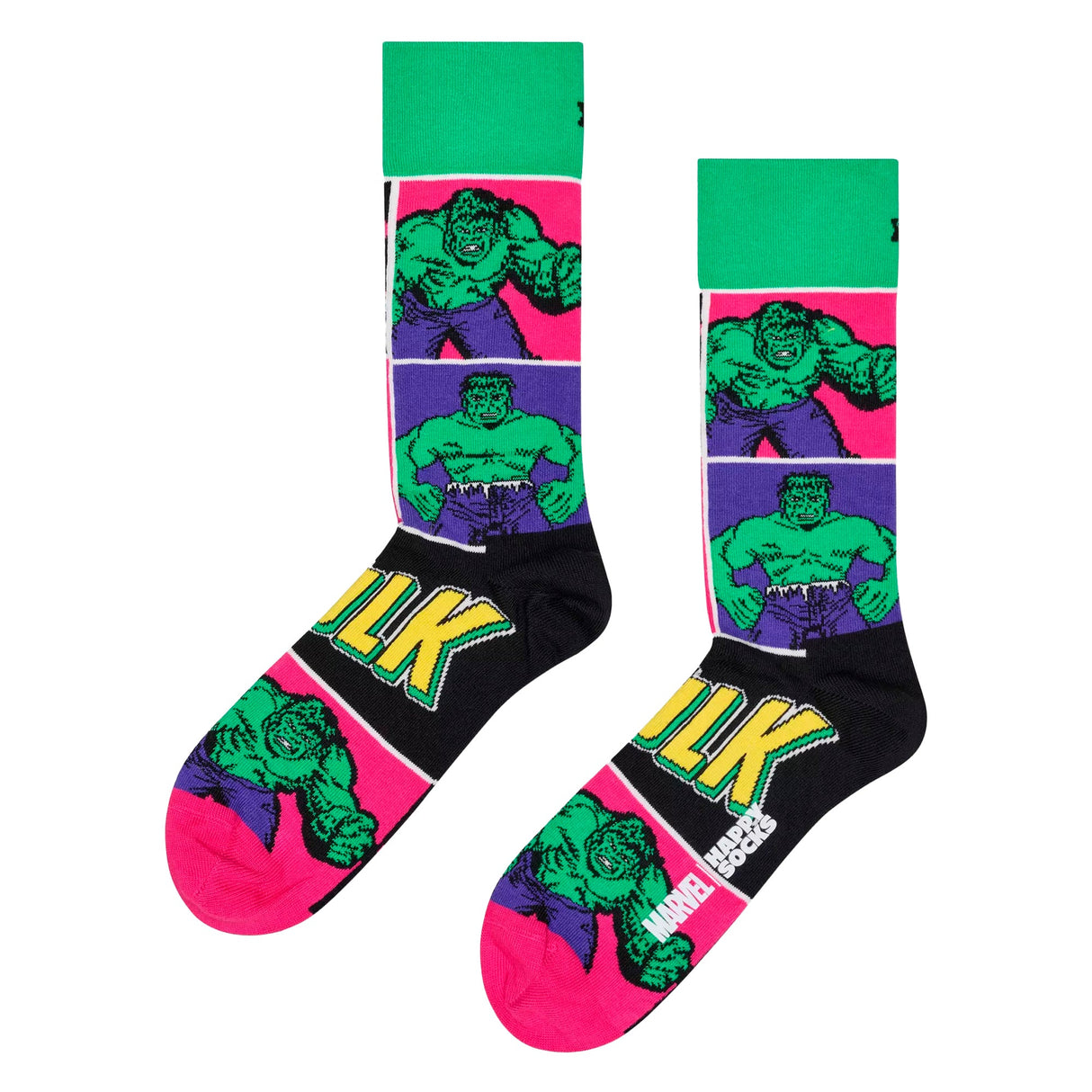 Happy Socks - Marvel Avengers The Hulk Crew Socks