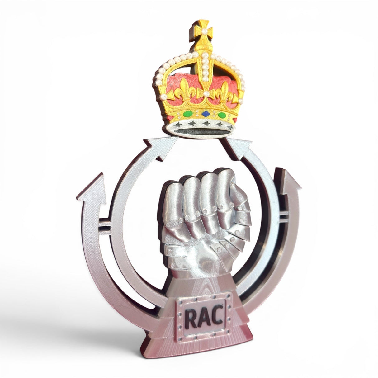 Royal Armoured Corps 3D Cap Badge King's Crown | Officially Licensed