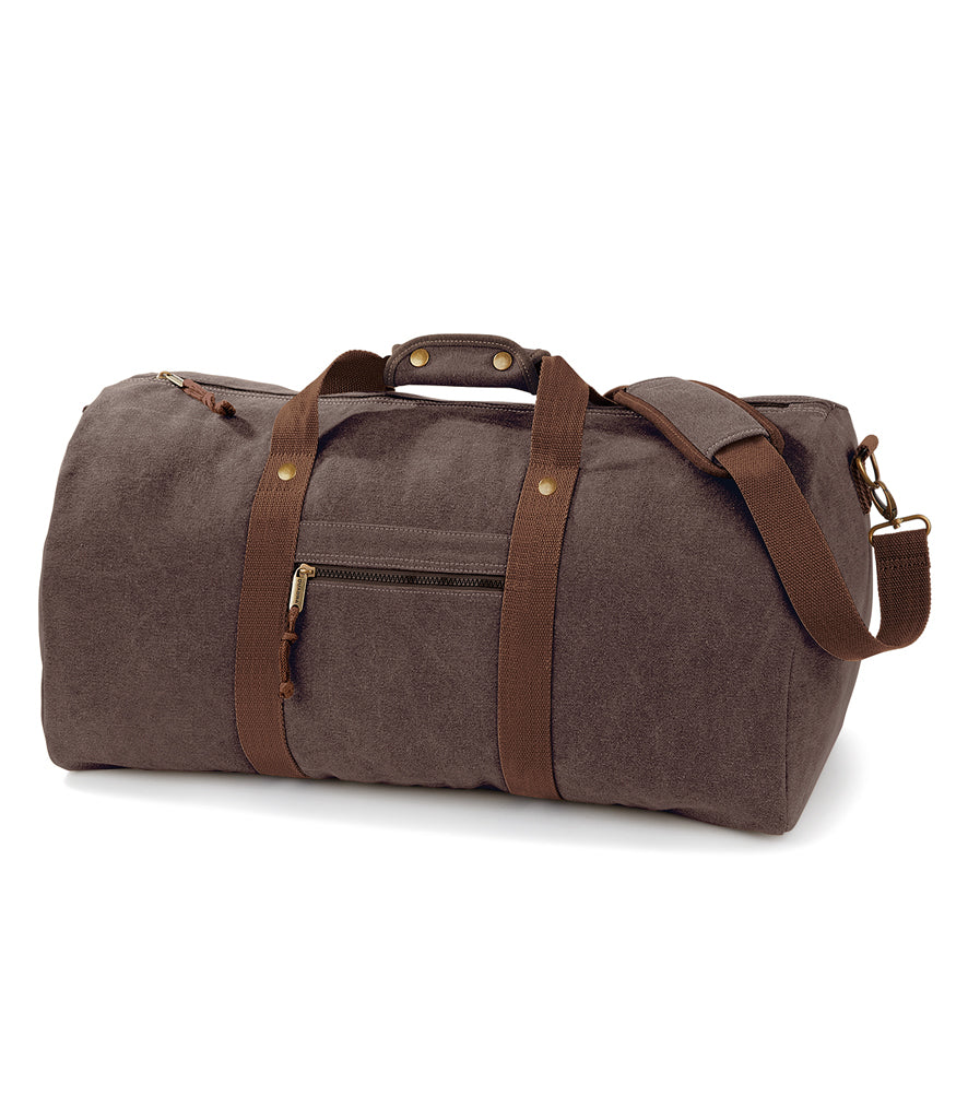 Military Style Vintage Canvas Holdall