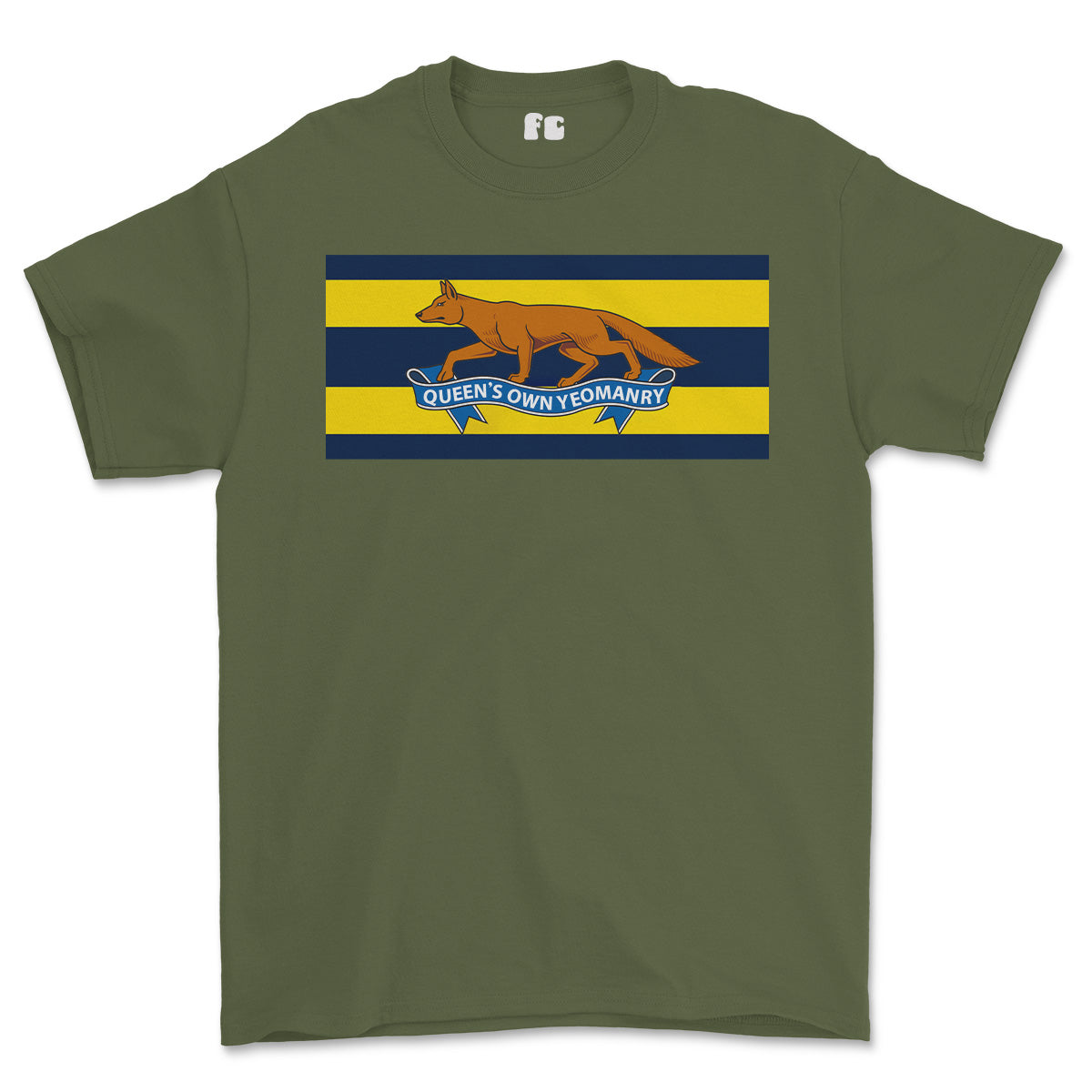 Queens Own Yeomanry Colours Printed T-Shirt