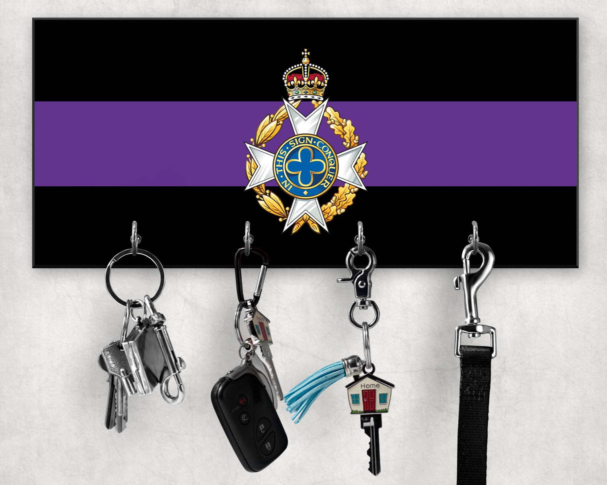Royal Army Chaplains' Department - Wooden Key/Beret Hook (New King's Crown)