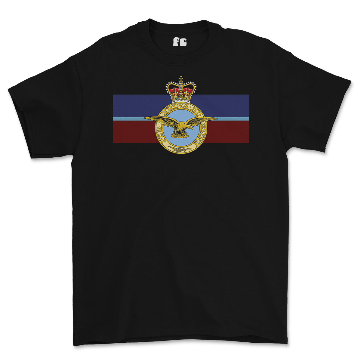 RAF Royal Air Force Eagle Colours Printed T-shirt
