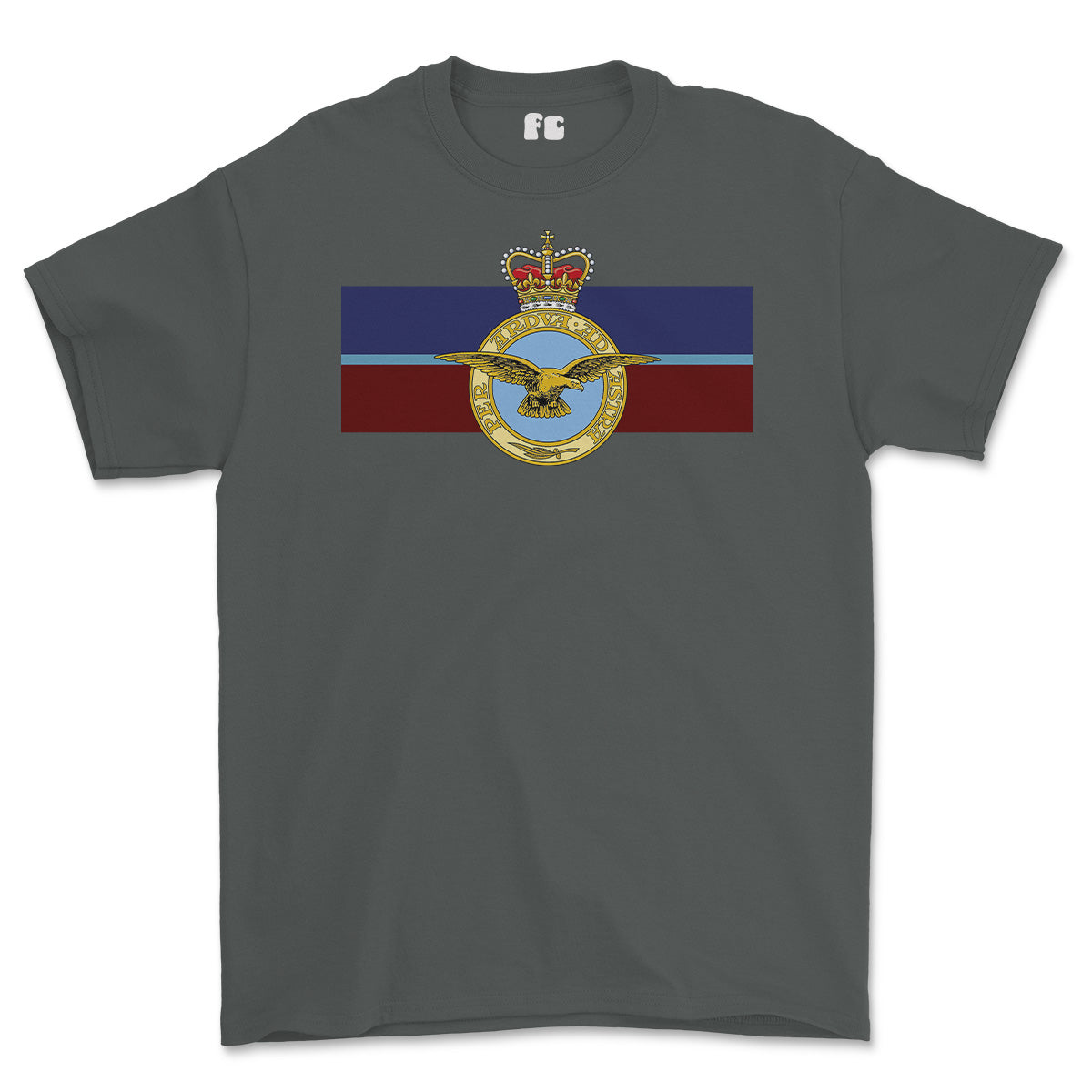 RAF Royal Air Force Eagle Colours Printed T-shirt