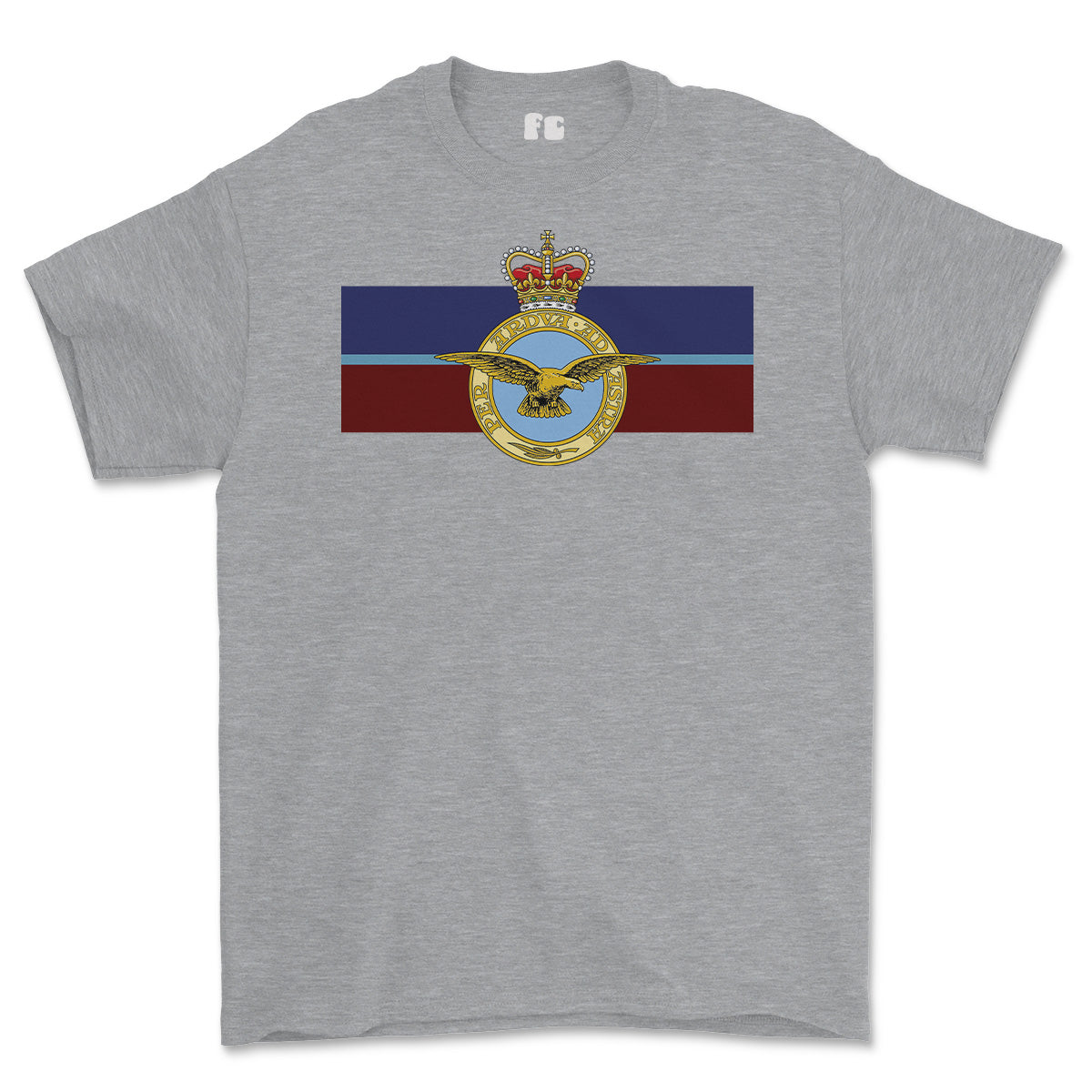 RAF Royal Air Force Eagle Colours Printed T-shirt