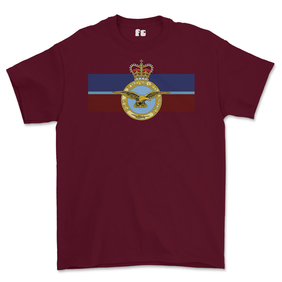 RAF Royal Air Force Eagle Colours Printed T-shirt