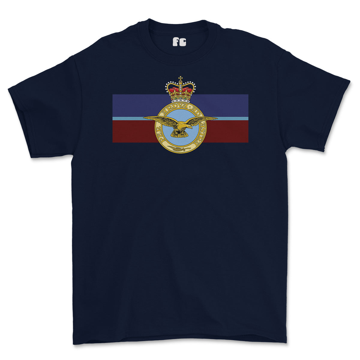 RAF Royal Air Force Eagle Colours Printed T-shirt