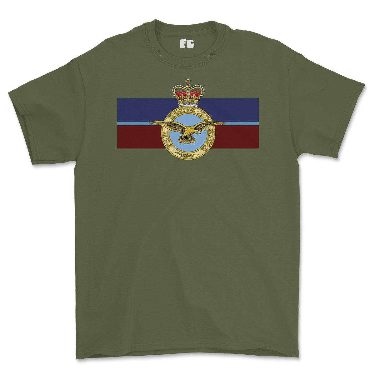 RAF Royal Air Force Eagle Colours Printed T-shirt