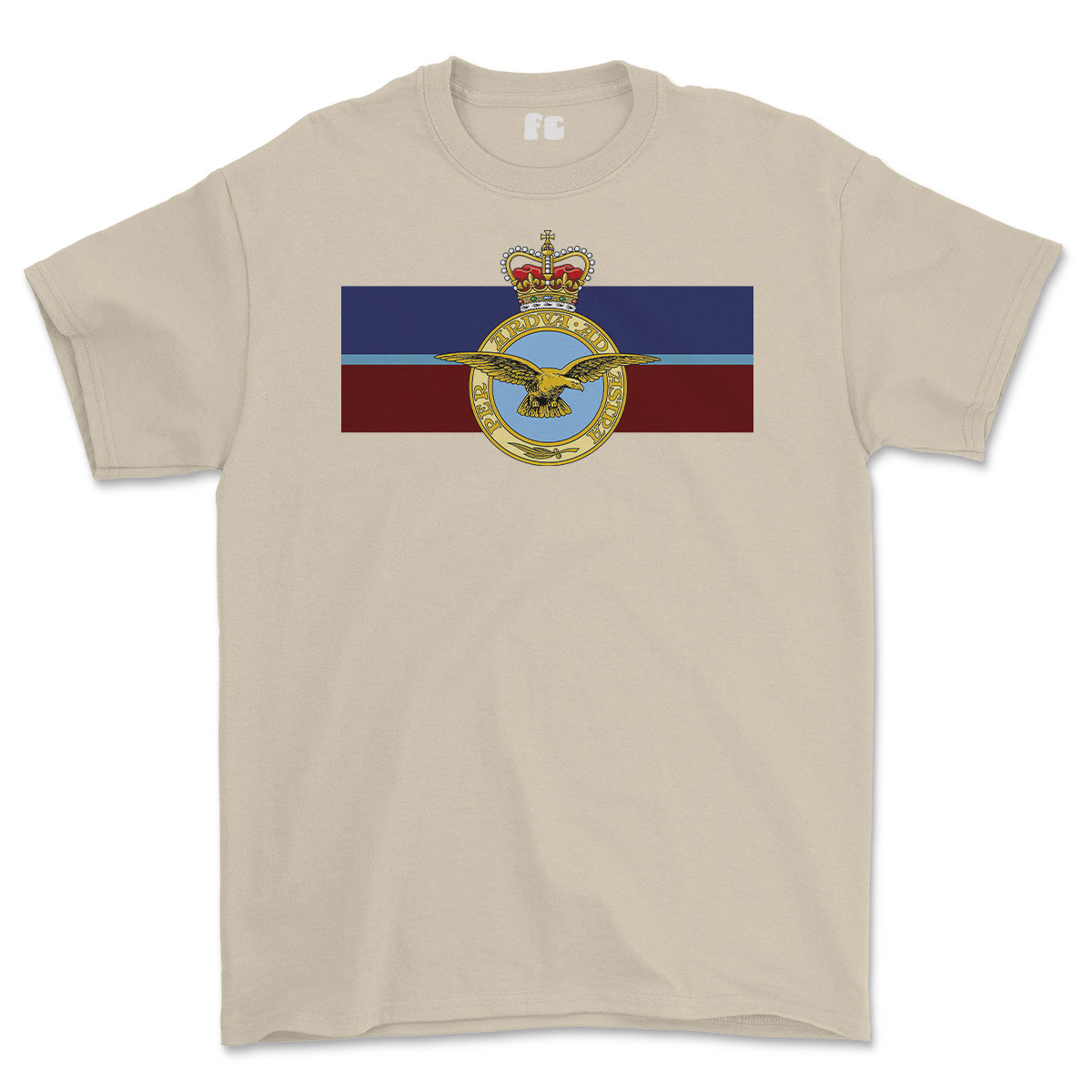 RAF Royal Air Force Eagle Colours Printed T-shirt